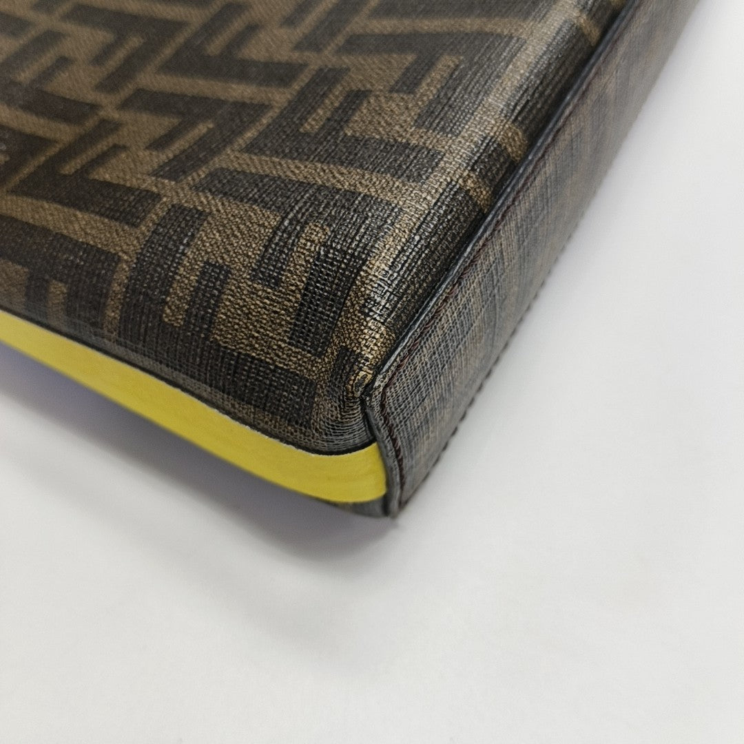 Fabric Shoulder Bag Brown