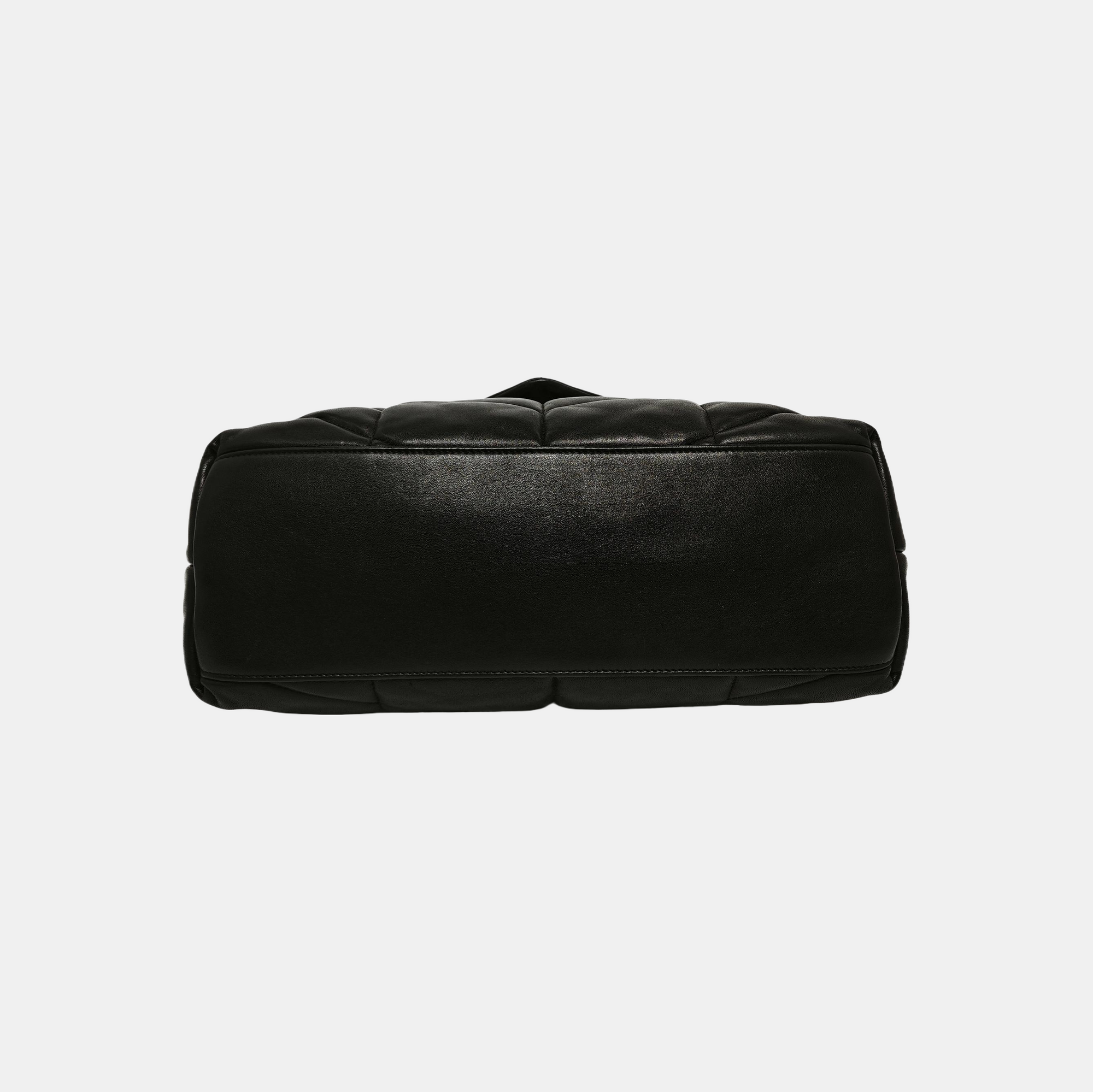 LOULOU Medium Quilted Lambskin Black