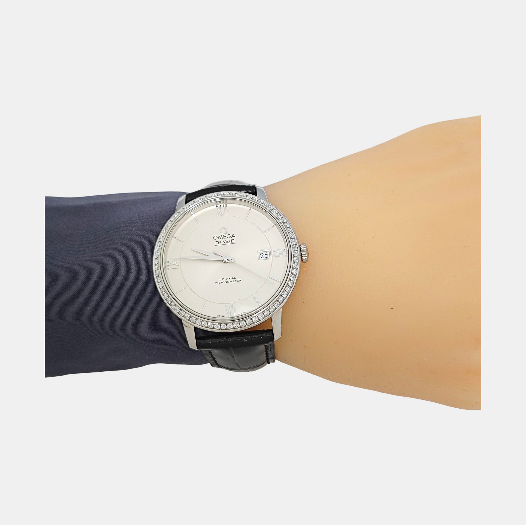 39.5mm White Automatic Watch