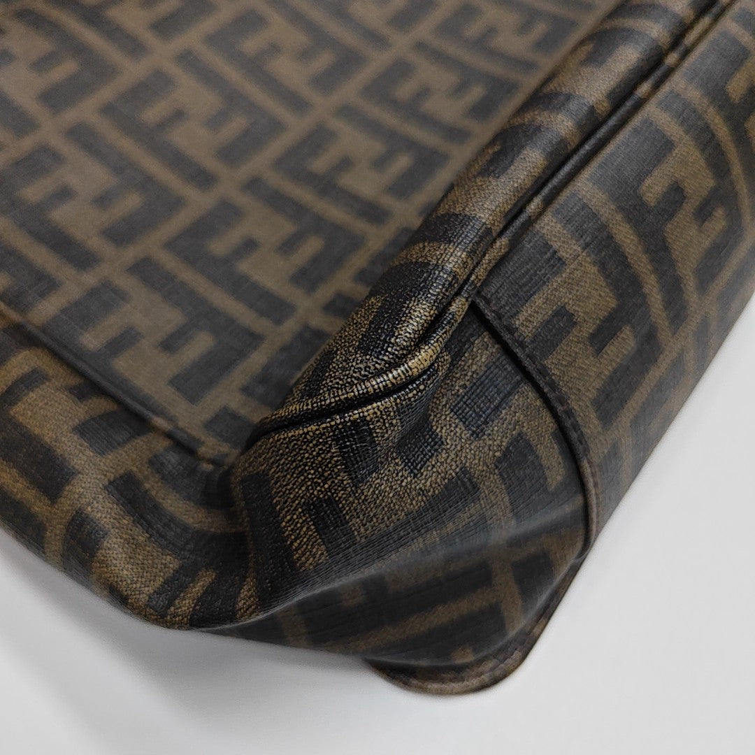 Monogram Coated Canvas Crossbody Bag Brown