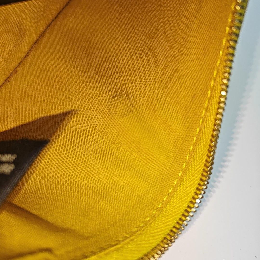Calfskin Coin Purse Yellow