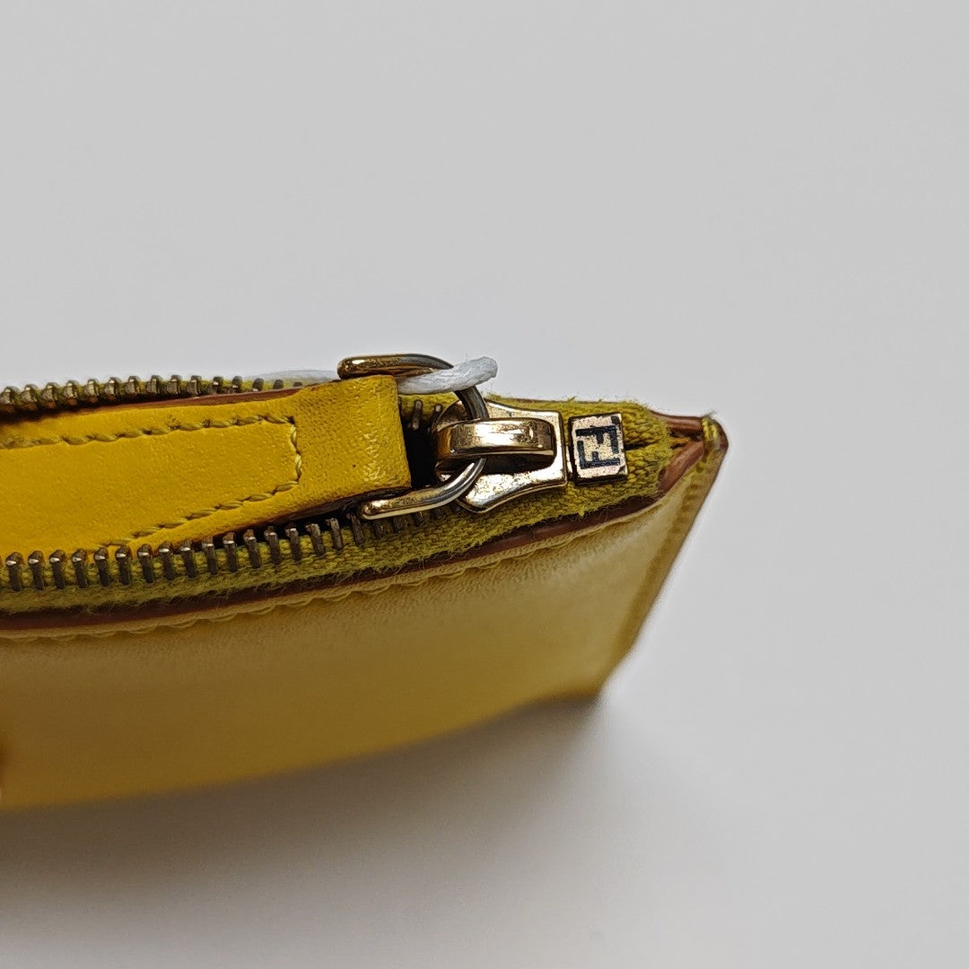 Calfskin Coin Purse Yellow