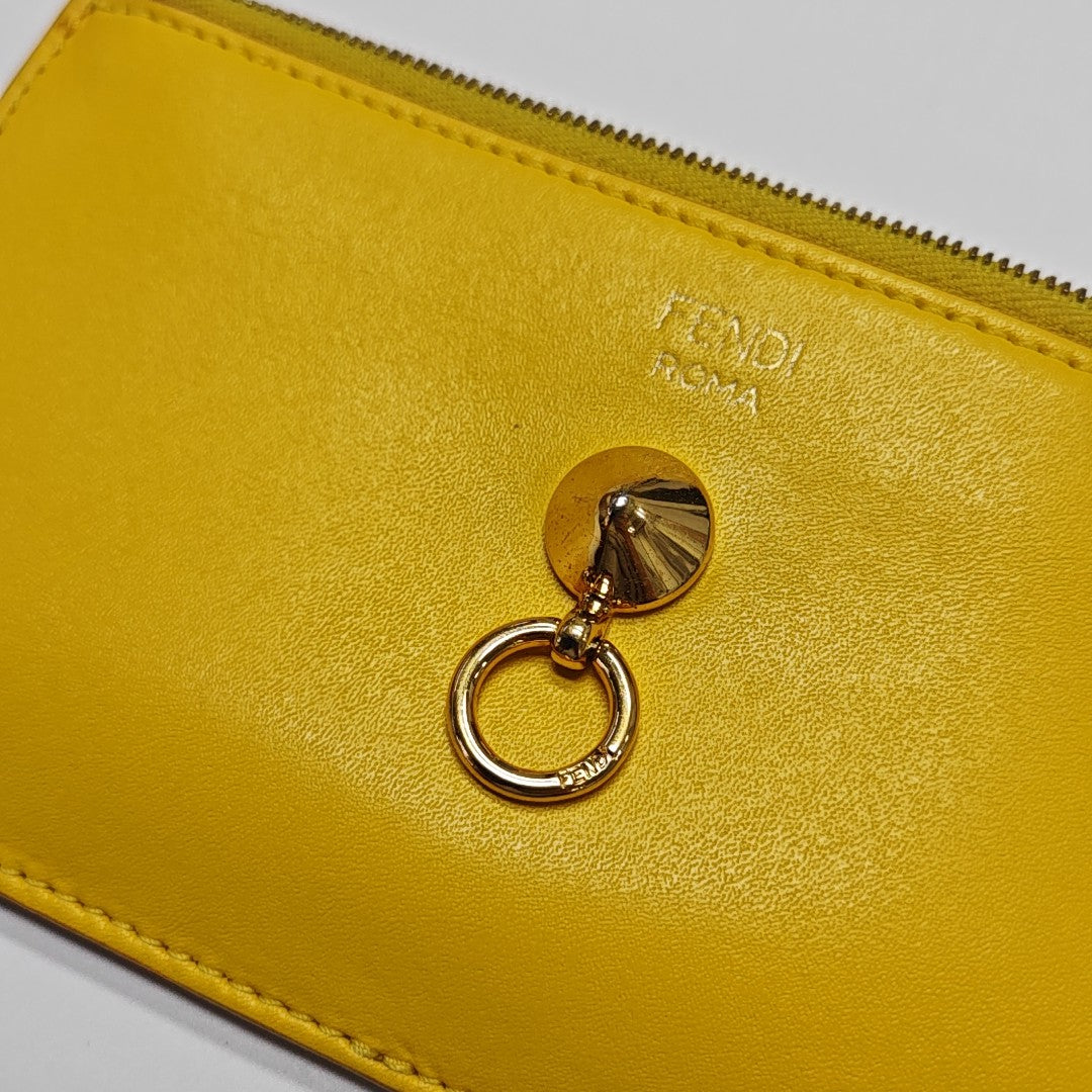 Calfskin Coin Purse Yellow