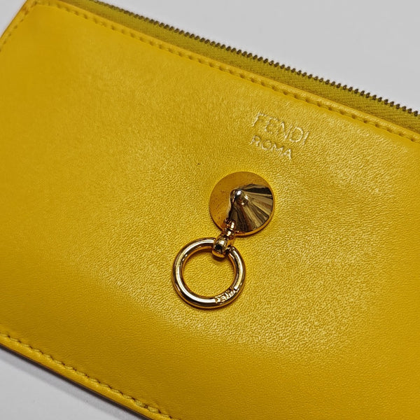Calfskin Coin Purse Yellow