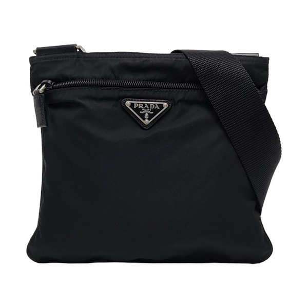 Nylon Shoulder Bag Black