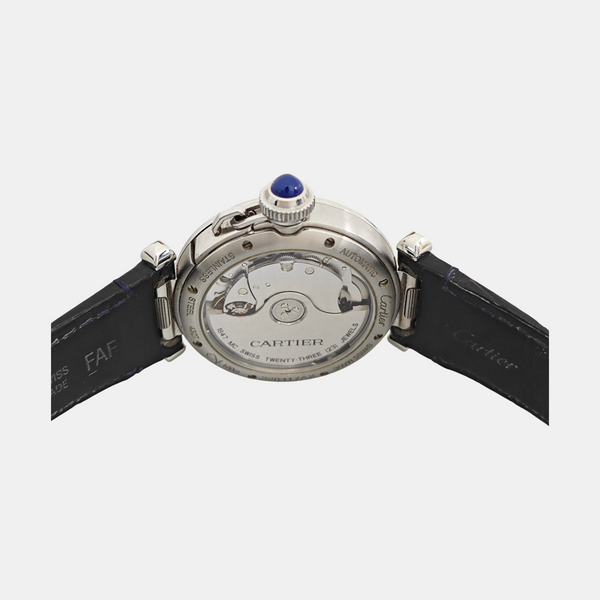 Pasha de Cartier 35mm Silver Automatic Watch