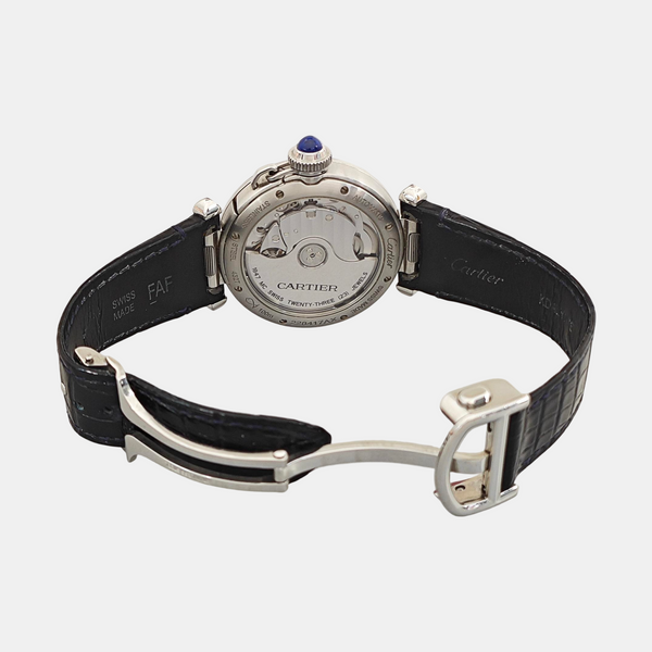 Pasha de Cartier 35mm Silver Automatic Watch