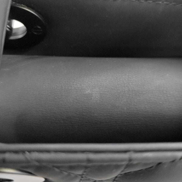 Lady Dior Small Cannage Calfskin Black