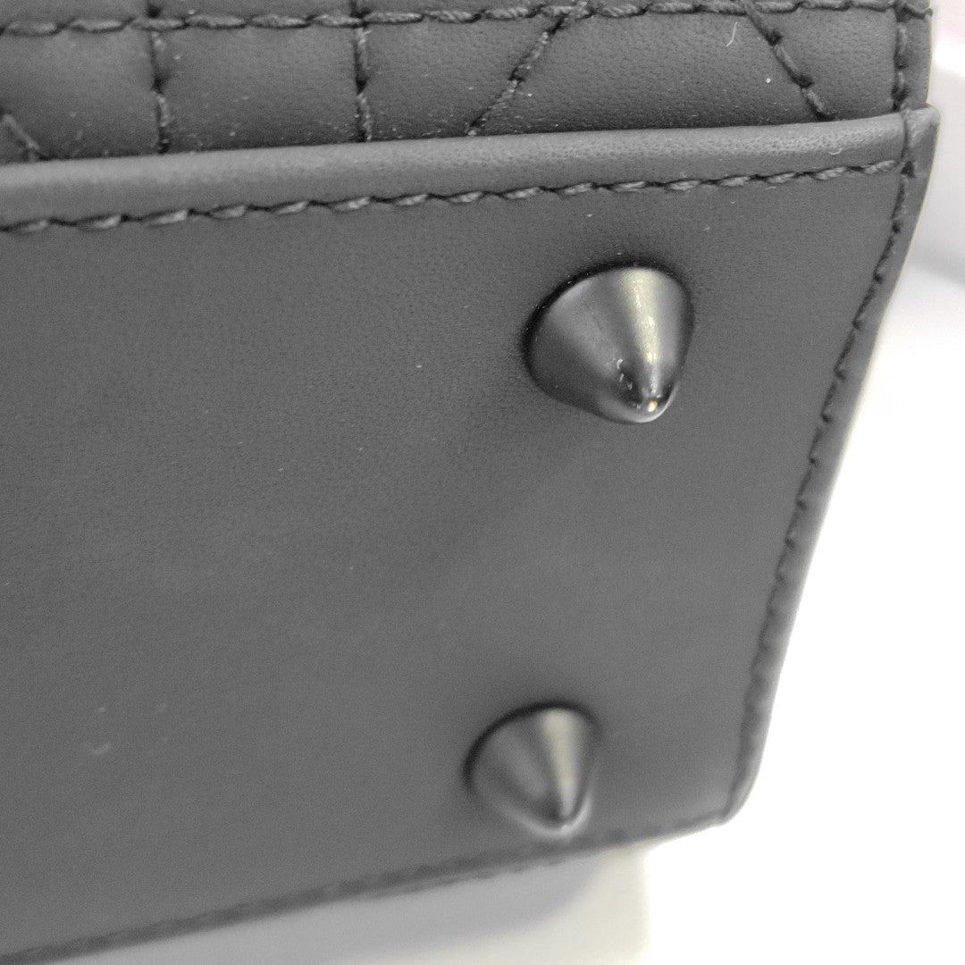Lady Dior Small Cannage Calfskin Black