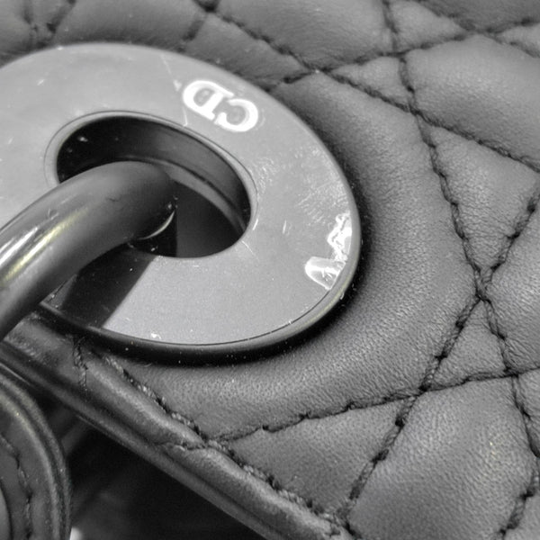 Lady Dior Mini Cannage Lambskin Black