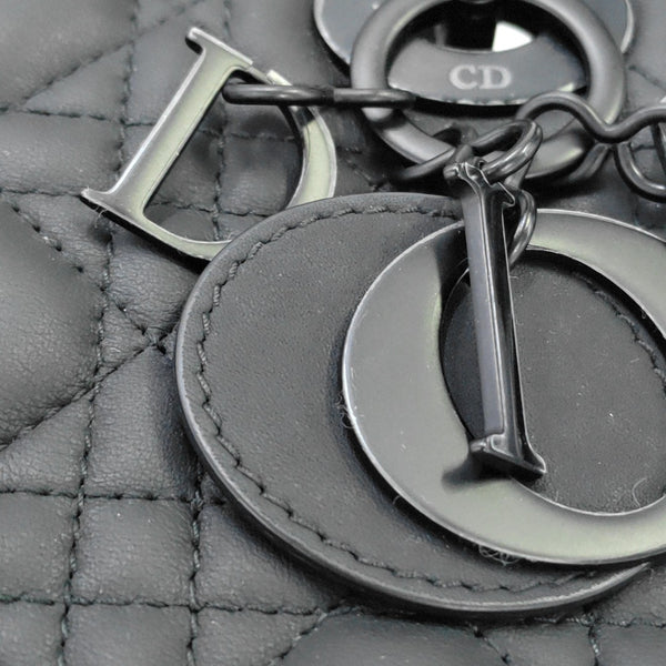 Lady Dior Mini Cannage Lambskin Black