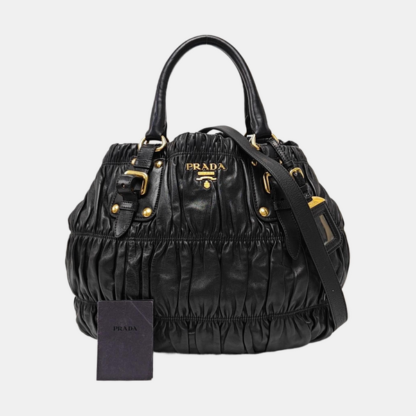 Gaufre Calfskin Black