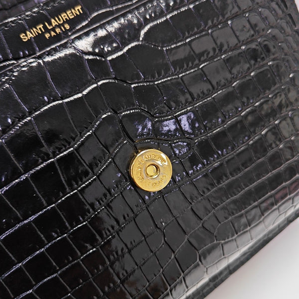 SUNSET Medium Calfskin Black