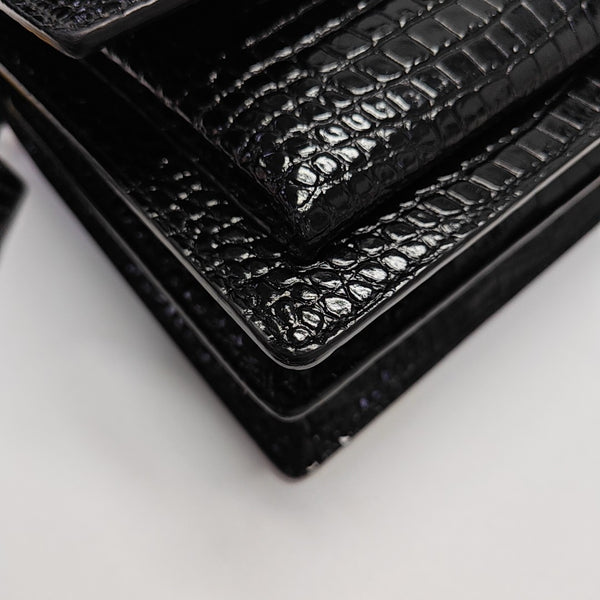 SUNSET Medium Calfskin Black