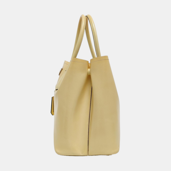 Calfskin Tote Bag Yellow