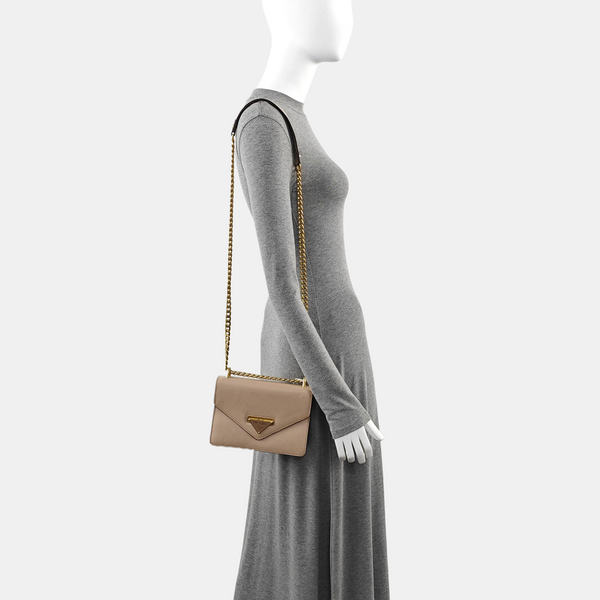 Saffiano Calfskin Shoulder Bag Pink