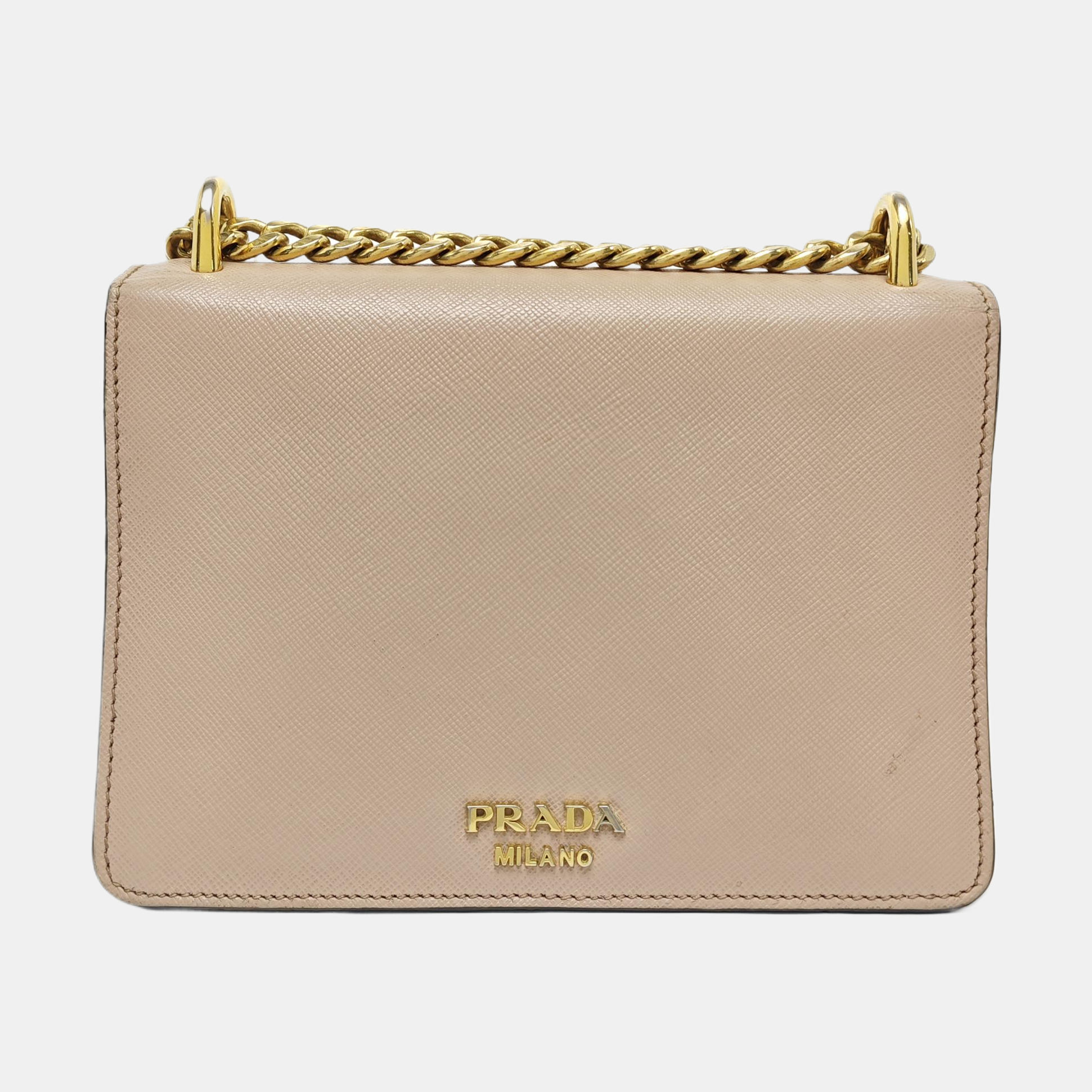 Saffiano Calfskin Shoulder Bag Pink