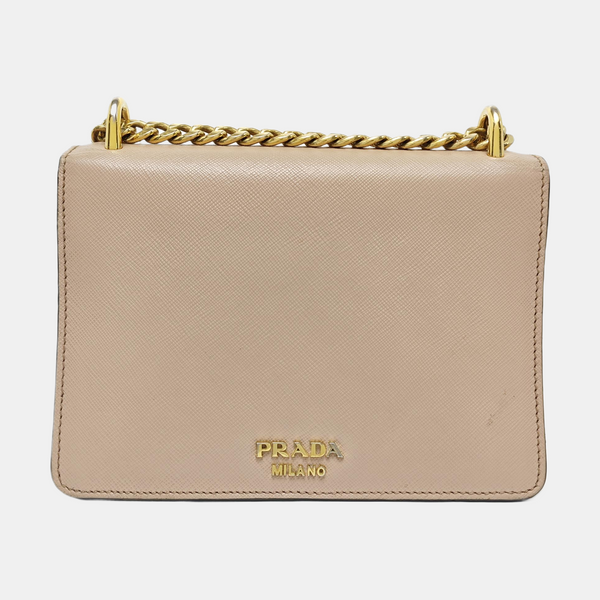 Saffiano Calfskin Shoulder Bag Pink