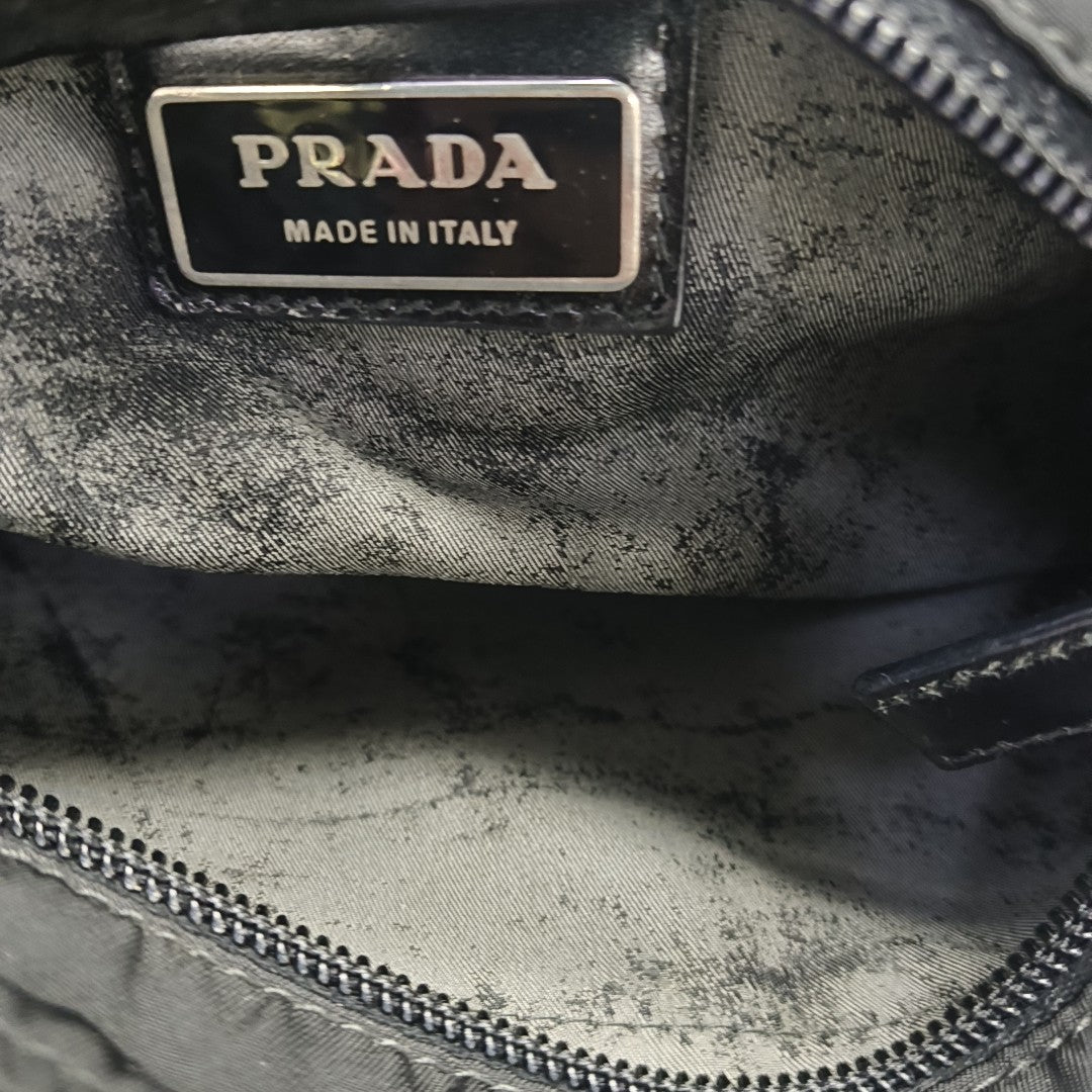 Nylon Shoulder Bag Black