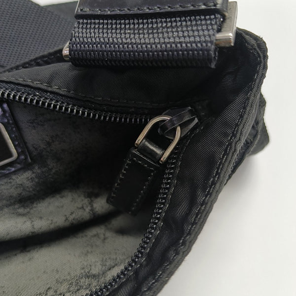 Nylon Shoulder Bag Black