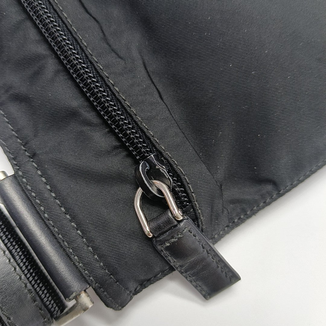 Nylon Shoulder Bag Black