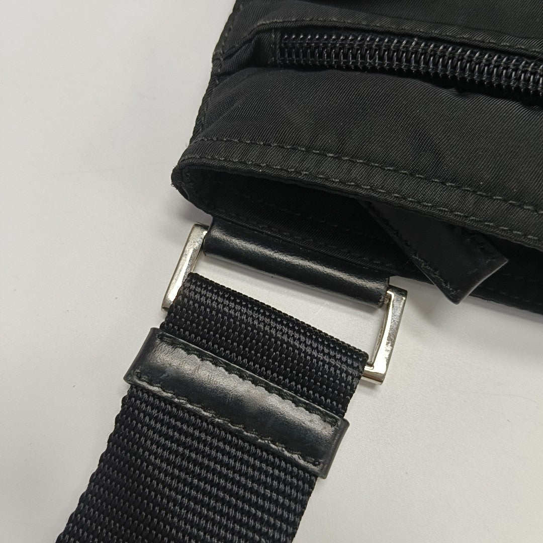Nylon Shoulder Bag Black