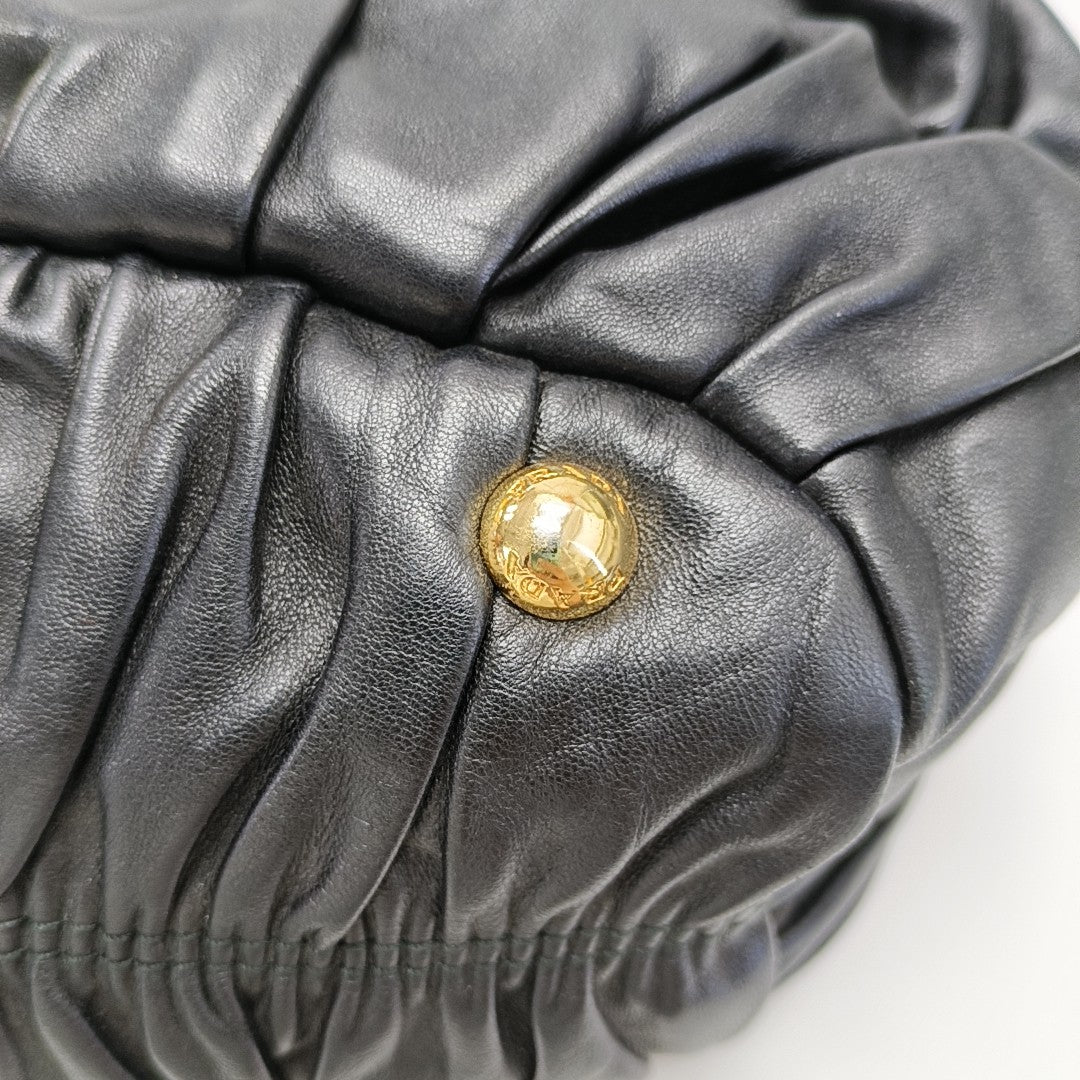 Gaufre Calfskin Black