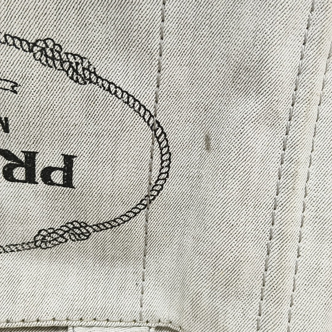 Denim Quilted Denim White