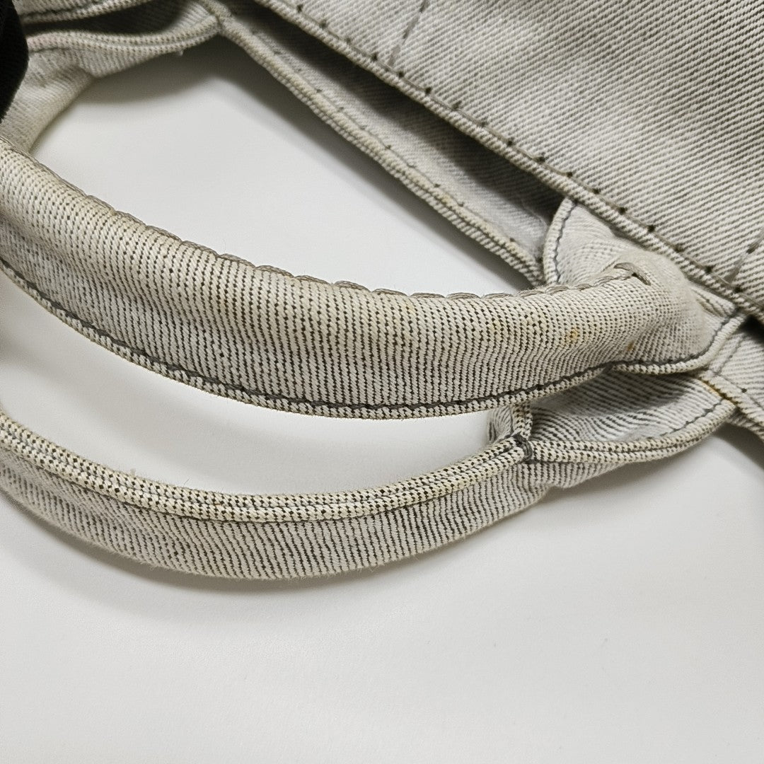 Denim Quilted Denim White