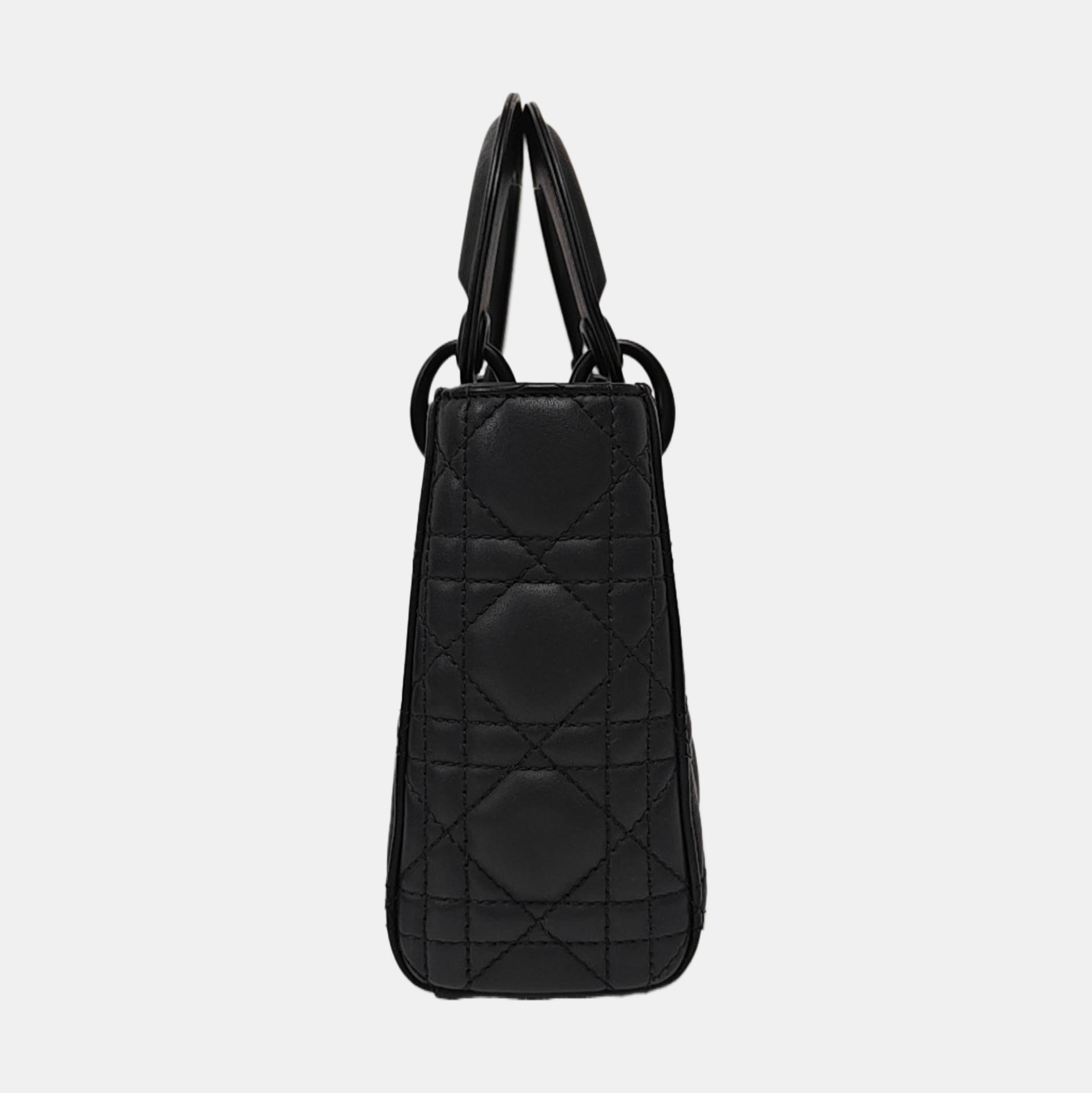 Lady Dior Mini Cannage Lambskin Black