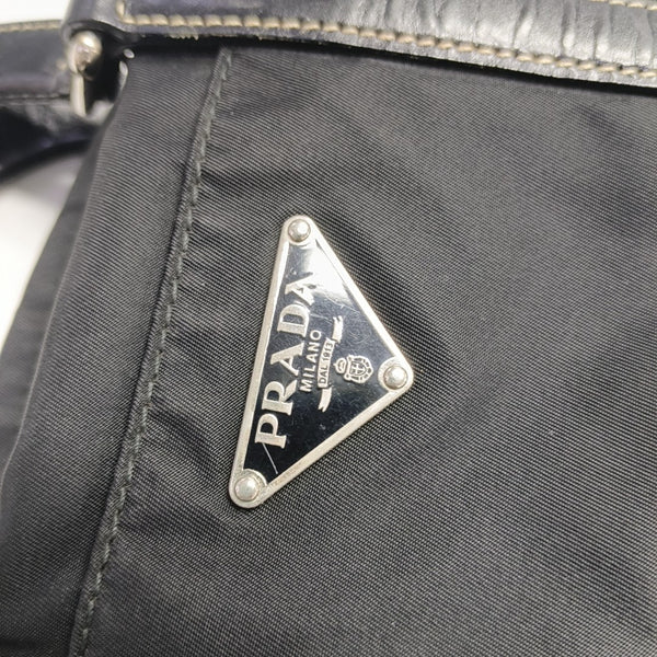 Nylon Shoulder Bag Black