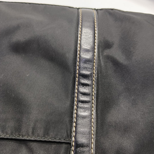 Nylon Shoulder Bag Black