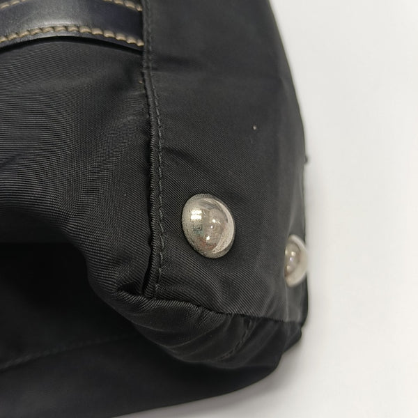 Nylon Shoulder Bag Black