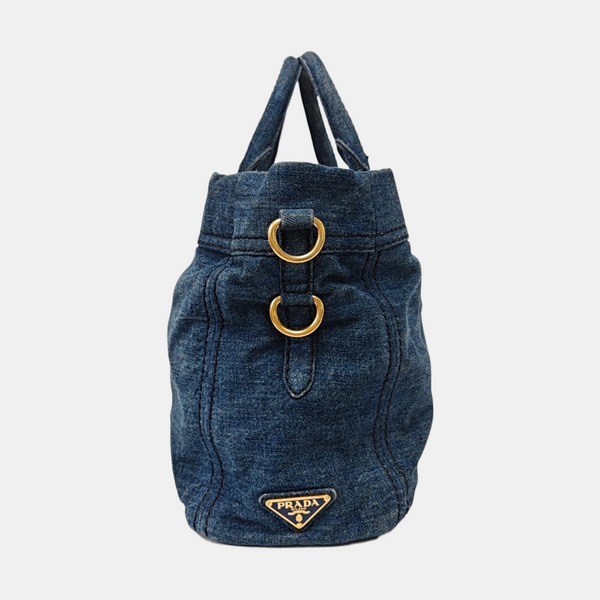 Denim Quilted Denim Blue
