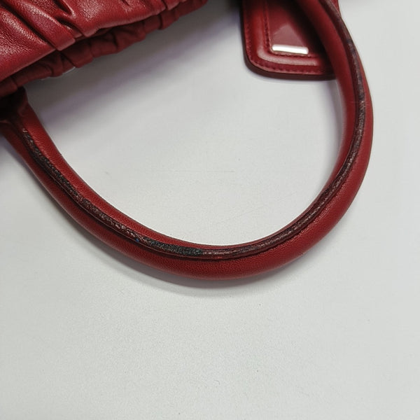 Gaufre Quilted Lambskin Red