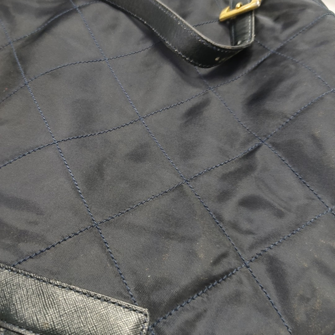 Vela Quilted Nylon Blue