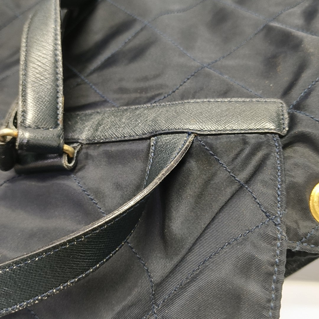 Vela Quilted Nylon Blue