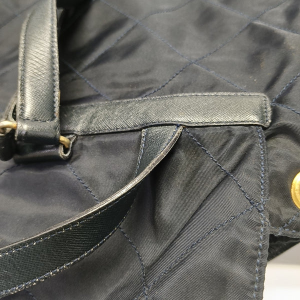 Vela Quilted Nylon Blue