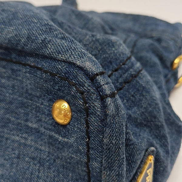 Denim Quilted Denim Blue