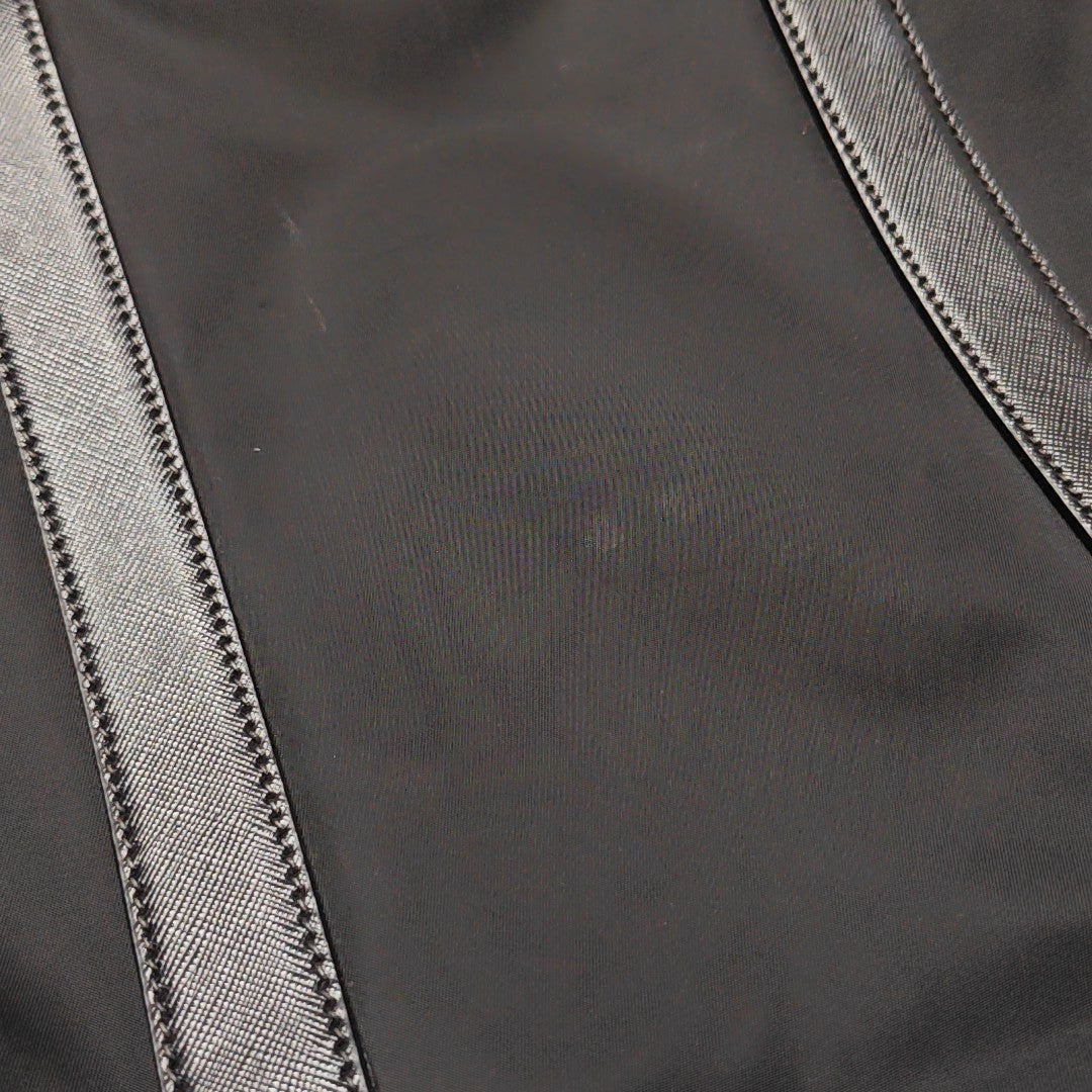 Nylon Top Handle Bag Black