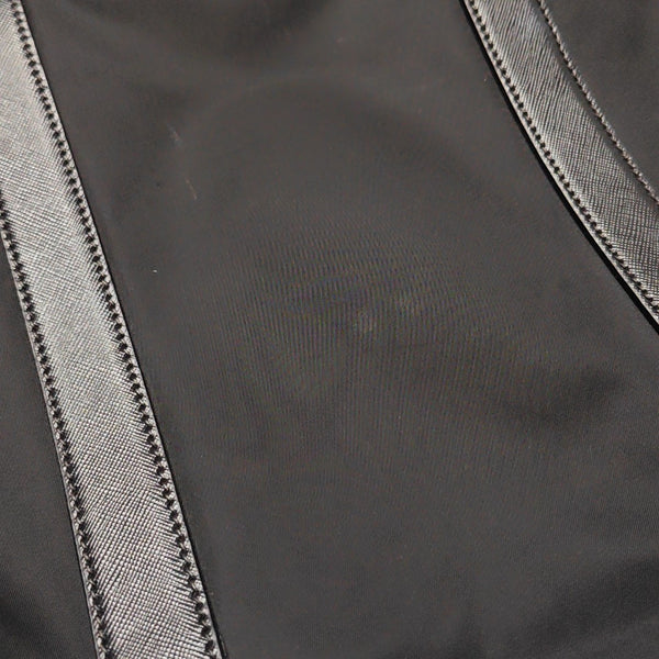 Nylon Top Handle Bag Black