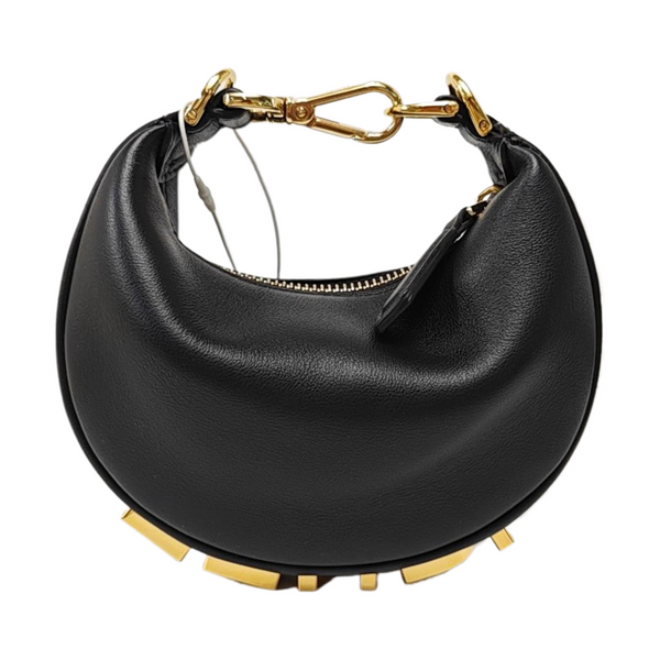 Calfskin Top Handle Bag Black