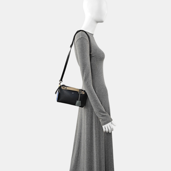 Calfskin Shoulder Bag Black