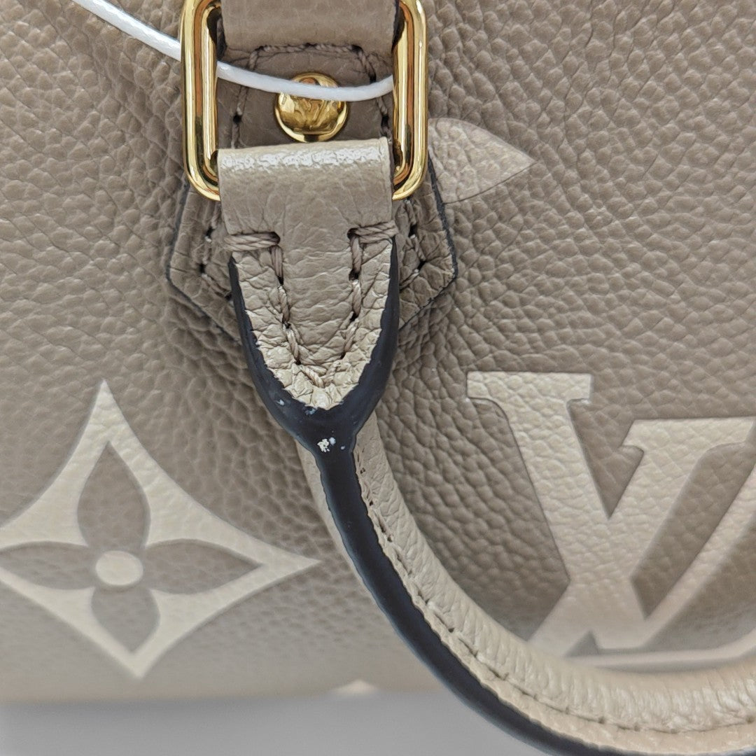 SPEEDY Nano Monogram Calfskin Gray