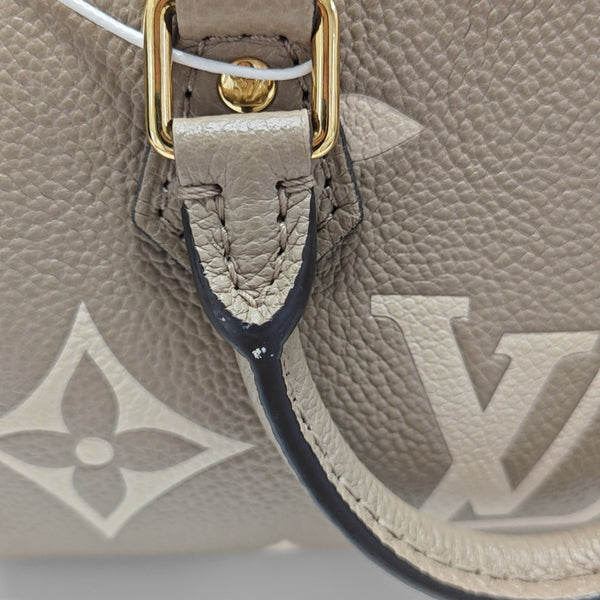 SPEEDY Nano Monogram Calfskin Gray