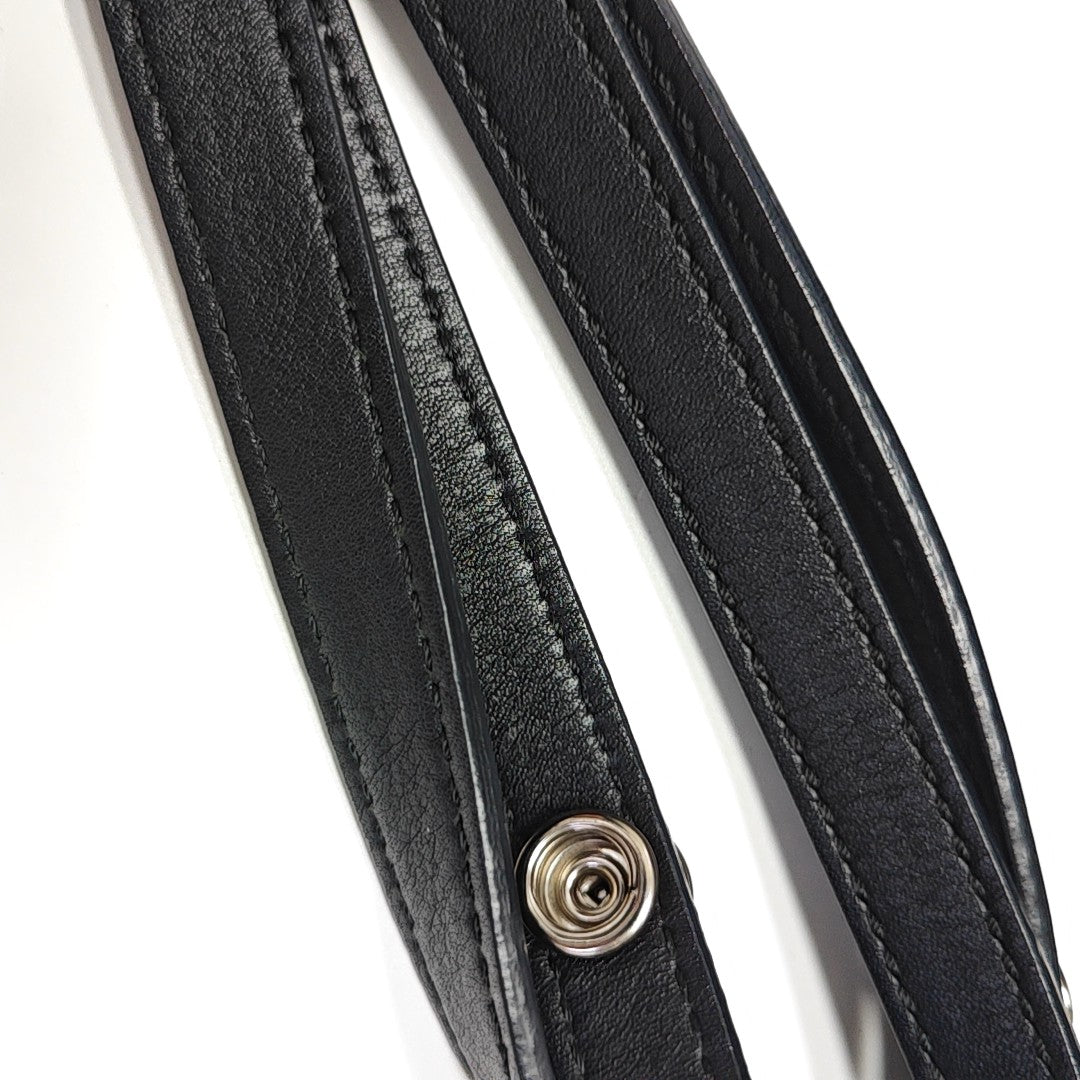 Calfskin Shoulder Bag Black