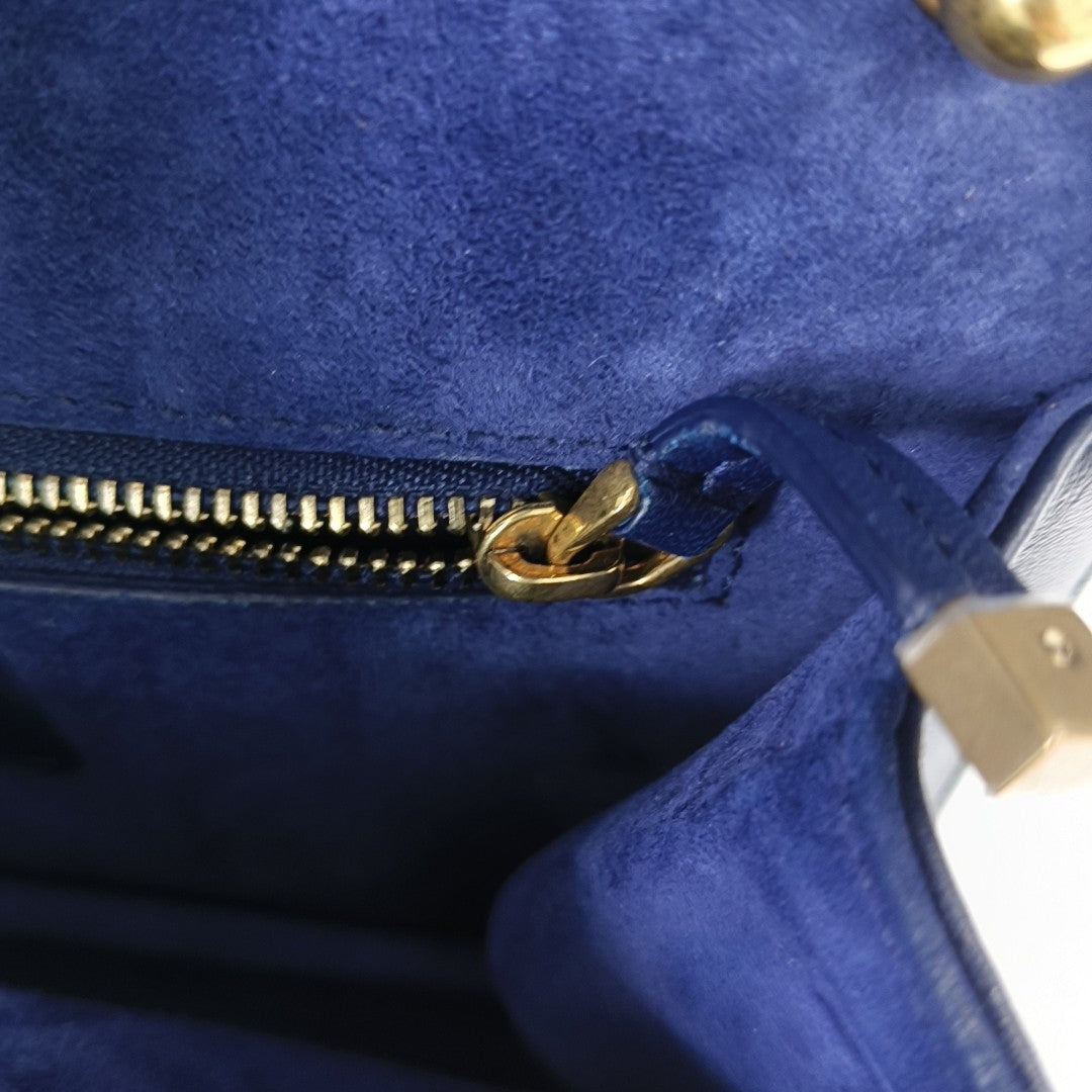 Dioraddict Cannage Lambskin Blue
