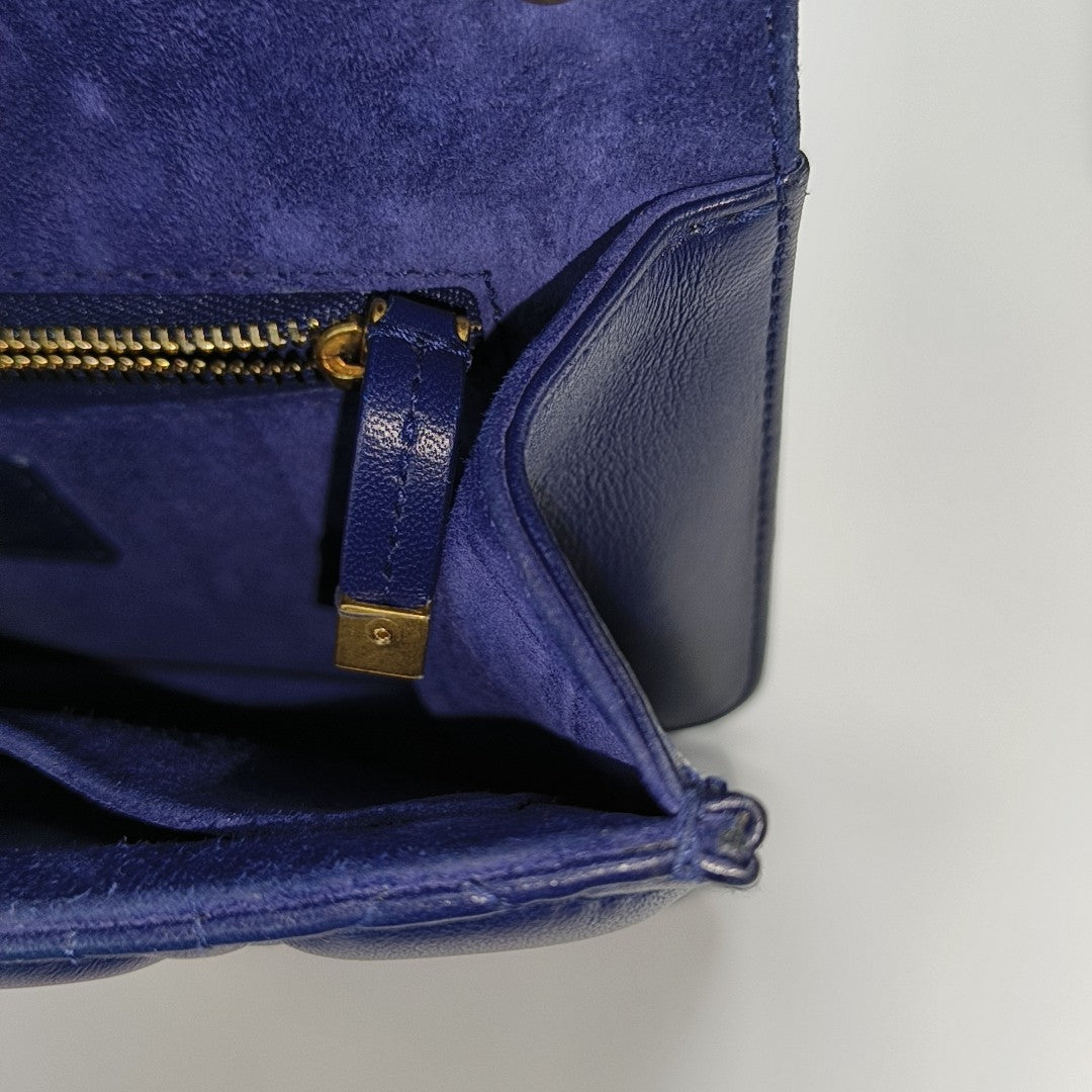 Dioraddict Cannage Lambskin Blue