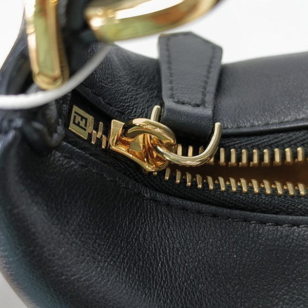 Calfskin Top Handle Bag Black