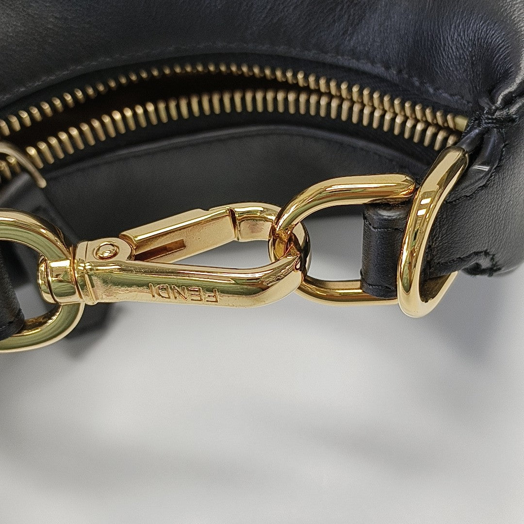Calfskin Top Handle Bag Black